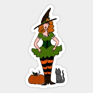 Halloween Witch Sticker